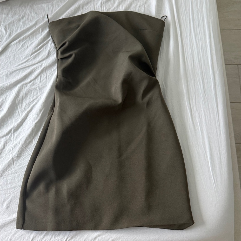 Zara Olive Green Dress